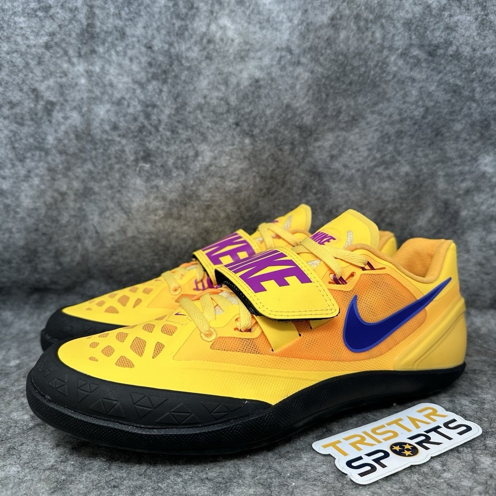 Nike Zoom Rotational 6 Track Throwing Shoes Mens Sz 7.5 Citron Yellow FZ9606-800